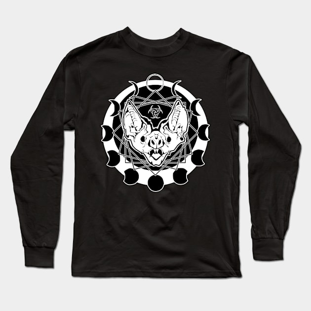 Moon bat Long Sleeve T-Shirt by Von Kowen